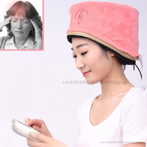 220V/40W Moxibustion Hat Migraine Artifact Household Head Therapy Fumigation Apparatus Electric Head Massage Physiotherapy Hot
