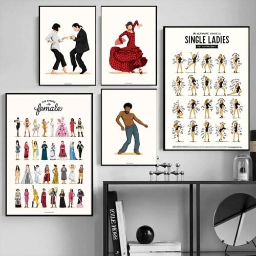 Modern Fashion Canvas Paintings Black and White Sexy Lady Posters and Prints Wall Art Pictures for Living Room Home Decoration