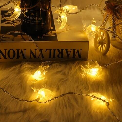 LED Star And Moon Lights String Unicorn Lights String Battery Box Holiday Lights String Bedroom Wedding Decorative Lights