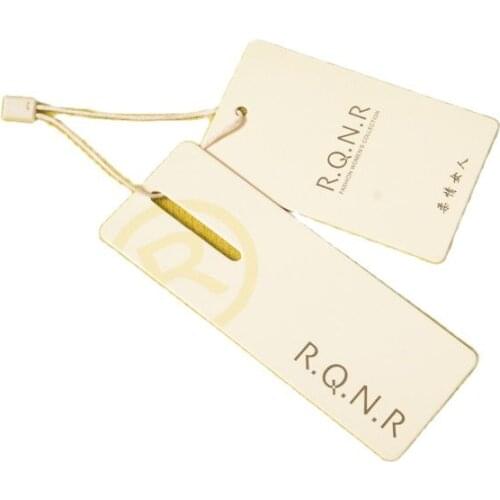 Custom printed clothing hangtag garment cardboard hang tag VK322