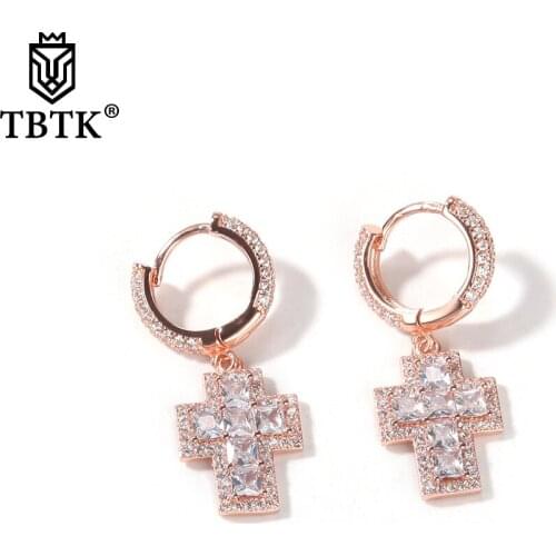 Женские золотые серьги THE BLING KING China At AliExpress