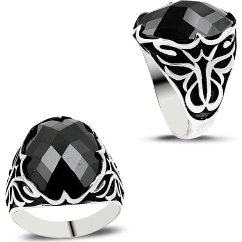 925 Silver Traditional Ottoman Men Rings Resurrection Ertugrul Rings for Man