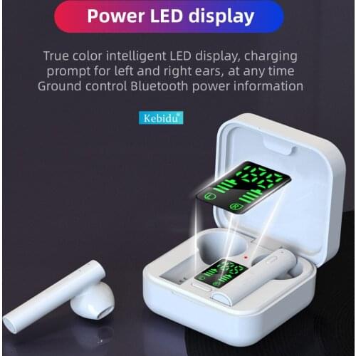 Kebidu TWS Air 6 pro Bluetooth headphones Wireless Earphones V5.0 For xiaomi huawei HIFI Stereo Earbuds LED Display headset