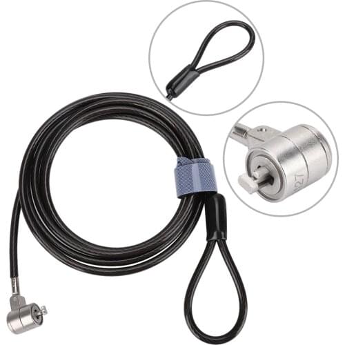 Security Lock Lengthen Thicken Notebook Laptop Computer Mini Lock Security Cable Chain 200cm With Spacers