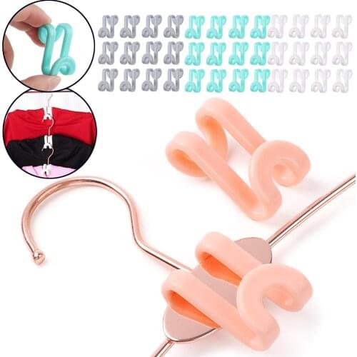 1/6/12PCS Mini Clothes Hanger Connector Cascading Hook Wardrobe Cloakroom Bedroom Saving-Space Storage Holders & Racks S Hook
