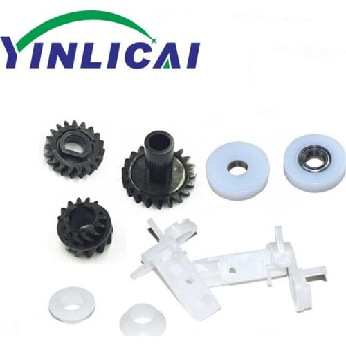 1Set Developer Gear Kit+Spacer Roller+Transfer Roller Bracket For Konica Minolta 250 350 223 283 363 423 163 2510 Di2510 DI3510