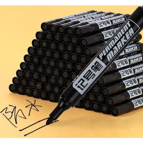 10 Pcs Oily Non-Erasable Waterproof Markers Brush Pen Sketch Based Markers Draw 1XCB