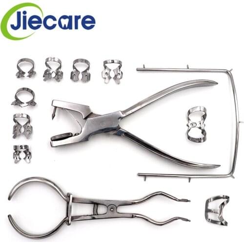 12PCS/Set Teeth Care Dental Dam Perforator Hole Rubber Puncher Set For Dental Lab Free Shipping