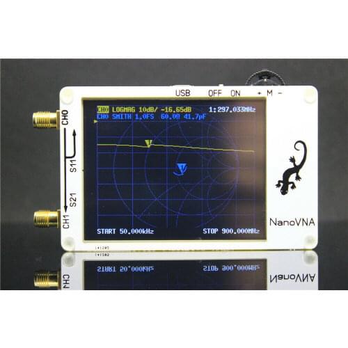 2.8 inch LCD NanoVNA VNA HF VHF UHF UV Vector Network Analyzer Antenna Analyzer + PC Software + Battery