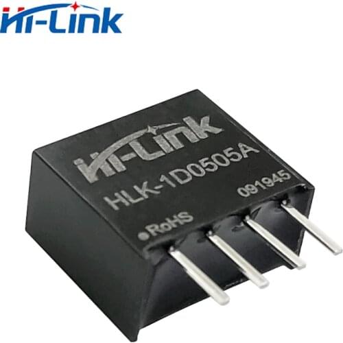 Free shipping 2 pcs/lot HLK-1D0505A 5V 1W 200mA DC to DC 88% transfer efficiecncy power supply modules replace B0505S-1WR3