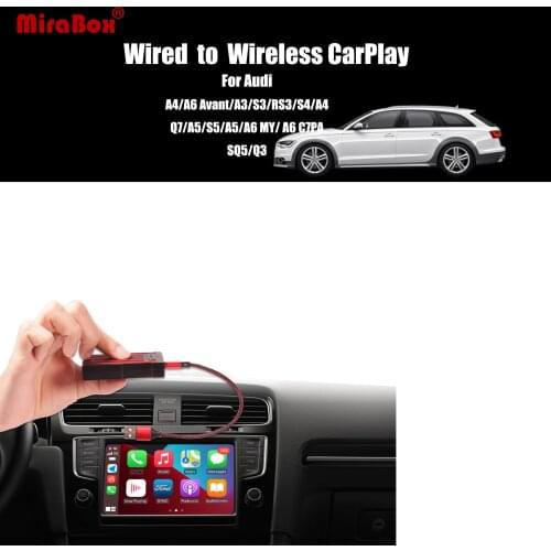 MiraBox Wireless Apple Carplay USB Dongle CarPlay USB Adapter for Audi A3/A4/A5/A6/S3/S4/S5/Q3/SQ5/Q7