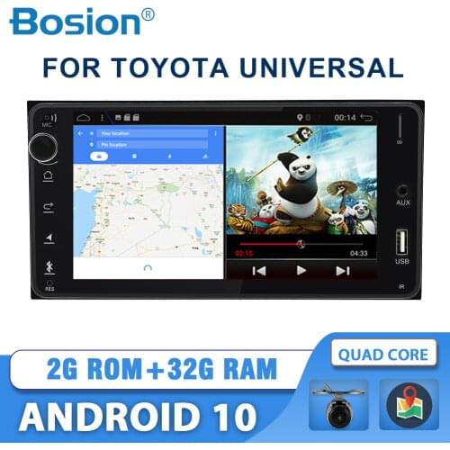 Bosion Android 10 car dvd for toyota corolla 2 Din Universal car radio with navigation Bluetooth Wifi BT car stereo gps player