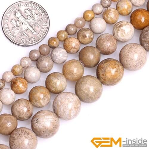 Natural Stone Beads Yellow Indonesia Jaspers Round Bead For Jewelry Making Strand 15 inch DIY Fashion Bracelet Accessories Bead
