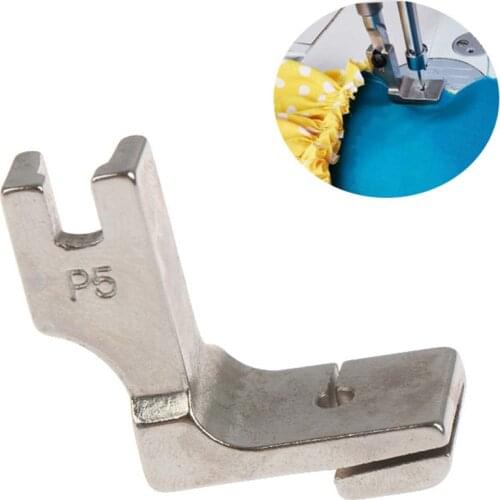 1 Piece Industrial Sewing Machine Flat Car Double Layer Wrinkle Presser Foot P5 P5W All Steel Wide And Narrow Wrinkle Presser