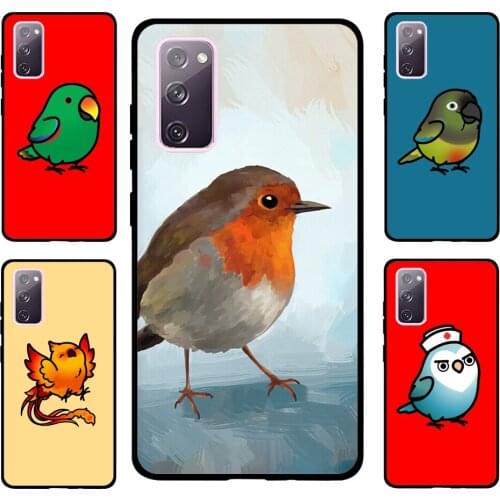 Chubby Bird For Samsung S20 FE S8 S9 S10 S10e S21 Case For Galaxy Note 20 Ultra Note 10 Plus Coque