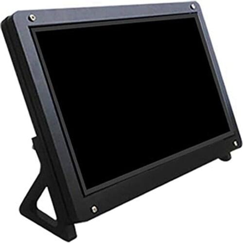 7 Inch Display Monitor LCD Case Support Holder for Raspberry Pi 3 Acrylic Housing Bracket LCD Black