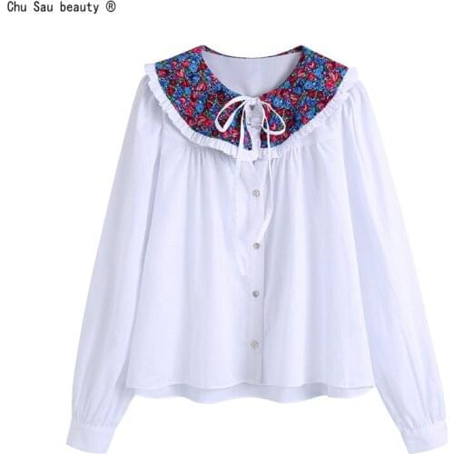 Женские рубашки с рюшами Chu Sau beauty China At AliExpress