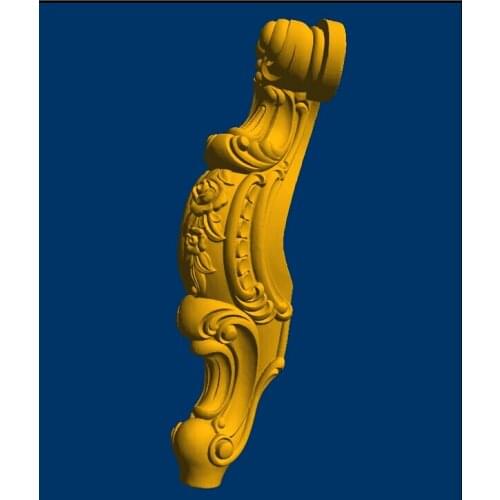 Sofa leg 3d model relief for cnc in STL file format Furniture leg--80