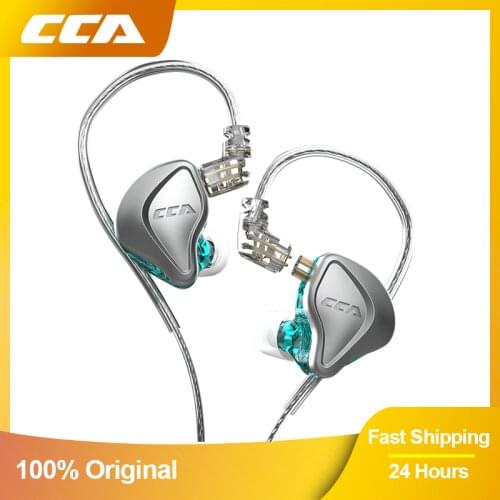 CCA NRA Electrostatic Wired Earphones In Ear Monitor Earplugs Headphones With Microphone Noice Cancelling Sport Game Headset