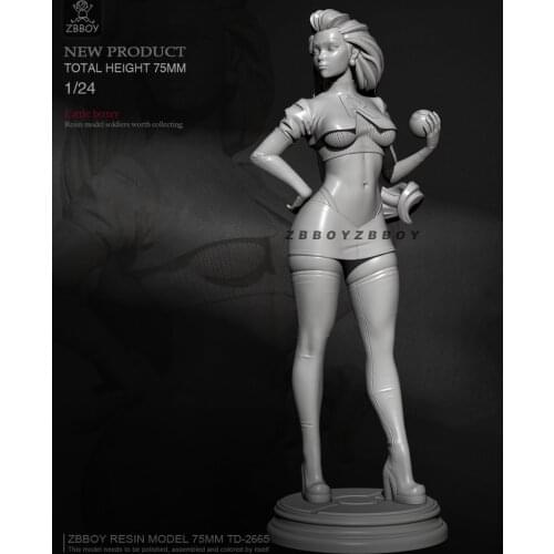 H75mm 1/24 Resin model kits DIY figure self-assembled TD-2665