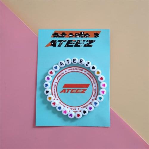 Kpop ATEEZ bracelet ATINY for fans collection MINGI YUNHO Acrylic bracelet K-POP ATEEZ Album new arrivals