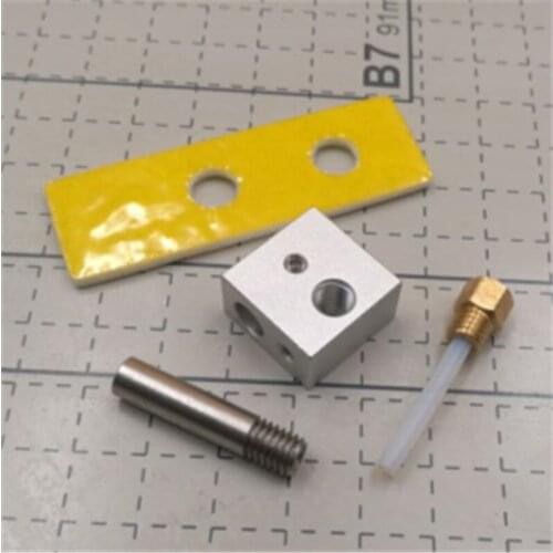 SWMAKER CTC MK8 EXTRUDER hotend kit 0.45mm marked Nozzle ptfe tube throat ceramic block for FOR CTC BIZER REPLICATOR 3D printer