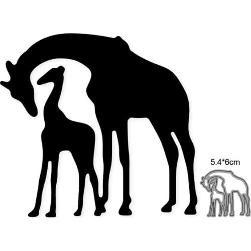 Craft dies Metal Cutting Dies Cut Mold Animals Giraffe Deer Decoration Scrapbook Paper Craft Knife Mould Blade Punch Stencils