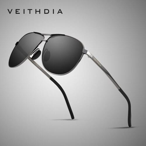 VEITHDIA Brand Classic Mens Vintage Sunglasses Polarized UV400 Lens Eyewear Accessories Male Sun Glasses For Men/Women VT3028