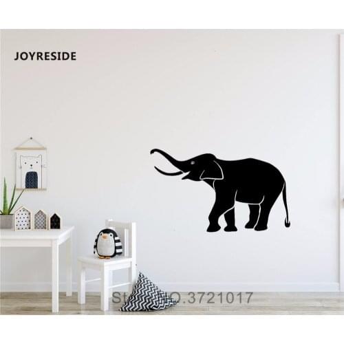 JOYRESIDE Elephant Wall African Wild Pride Animal Decal Vinyl Sticker Decor Design Bedroom Living Room Interior Dorm Murals A272
