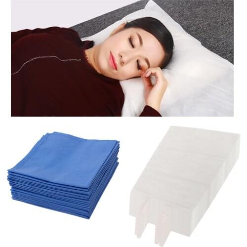 20pcs Disposable Pillow Cases Non-woven Fabric Sheet Massage Table Sheets SPA Treatment Bed Table Cover Sheet