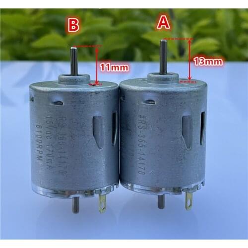 Brand new dual shafts 365 DC motor 6V 12V 24V carbon brush large torque for vacuum cleaner