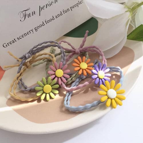 New Korean Style Small Flower Hairband Fashion Cute Daisy Hair Ties Ladies Hair Accessories