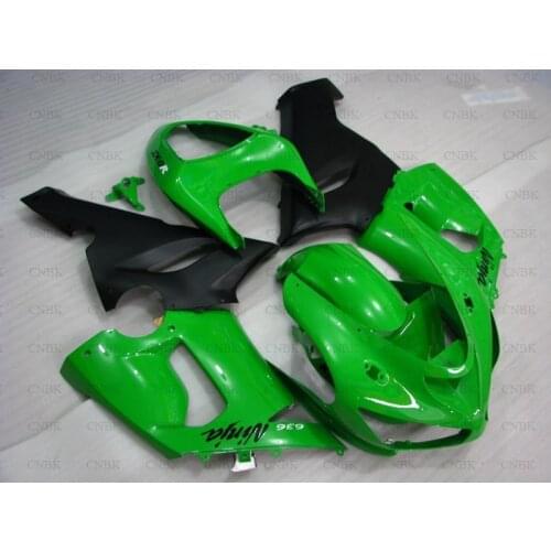 Motorcycle Fairing for Ninja ZX-6r 2006 for Kawasaki ZX6r Fairings 2006 for Kawasaki ZX6r Abs Fairing 2005 - 2006 Green Black