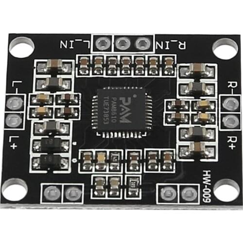 PAM8610 Digital Power Amplifier Boards 2 x15w Dual Channel Stereo Mini Class D Power Amplifier Board Miniature DC 6-12V