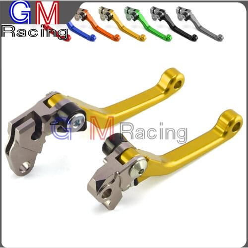 Motorcycle CNC Billet Pivot Foldable Brake Clutch Levers For SUZUKI RM85 RMZ125 RM250 RM 85 125 250 Dirt Bike Motocross