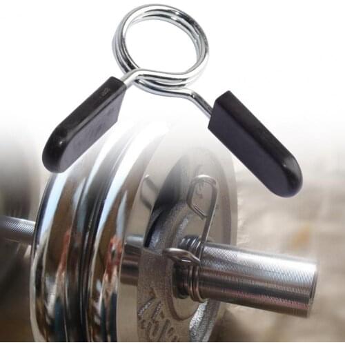 2 pcs barbell spring collars dumbbell barbell bar special circlip buckle labor-saving one-handed operation exercise accessories