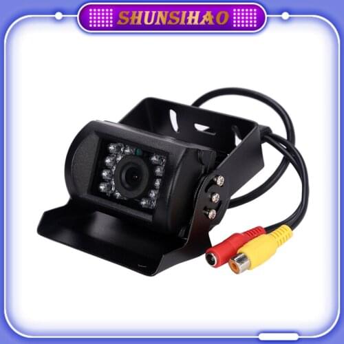 ShunSihao Waterproof on-board spare camera 18 infrared night vision car front / rear view camera suitable for 12-24V truck / bus