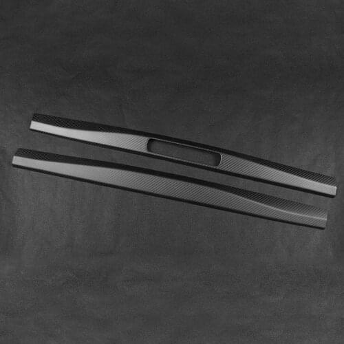 Car styling mirror cover Car Carbon Fiber Inner Door Sill Cover Trim Sticker Fit for Porsche 911 718 2016-2020 Left Hand