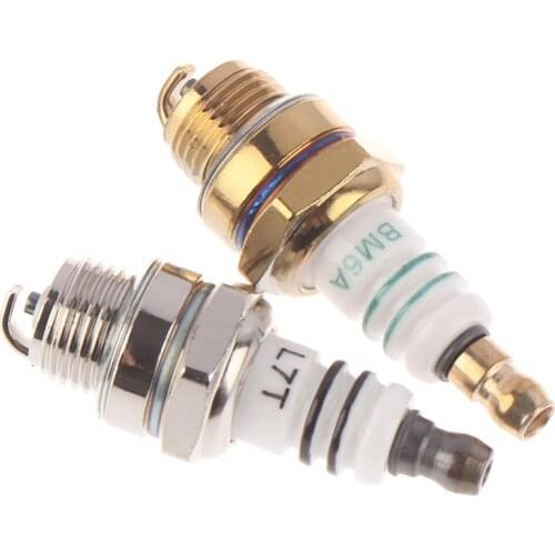 1PC BM6A Spark Plug Glow Plug BM6A Small Engine Replacemnet for 2-stroke Chainsaw Lawn Mower Strimmer