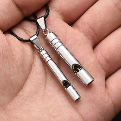 Whistle Emergencys Metal Referee Sport Whistle Portable Pendant Necklace Whistles For Outdoor Survival Emergency Hiking, Camping