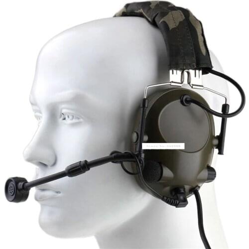 Z042 Tactical Microphone Headset For Comtac Noise Reduction Headset Outdoor Sports Military High Tone Quality Headphone Tool