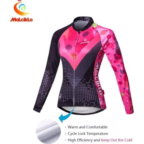 Warm Full Sleeves Cycling Jersey Wear Roupas Femininas Maillot Ropa Ciclismo Bicycle Jacket Invierno MTB Sportswear Racing Shirt