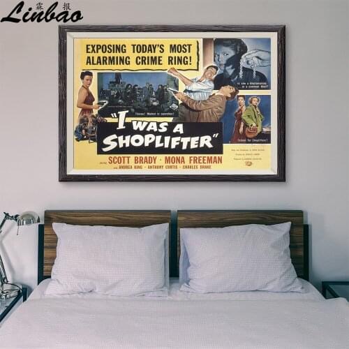 V031 1950 Kleptomaniac Or Common Thief？ Vintage Classic Movie Custom Silk Poster Home Deco Wall Art Christmas Gift