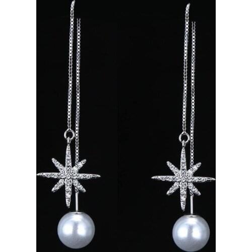 REETI Box Tassel Earrings Fashion Jewelry 925 Sterling Silver Long Earrings For Women Girl Brincos Jewelry Gift