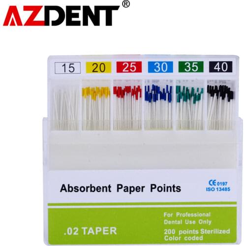 1pack Absorbent Paper Points for Dental Use Root Endodontics Root Canal Clean Absorbent Paper Points For Dental Use