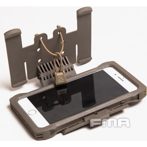 2019 New Tactics Accessories FMA IPhone 7/8 Plus Mobile Pouch For Airsoft Molle BK/DE/FG TB1320