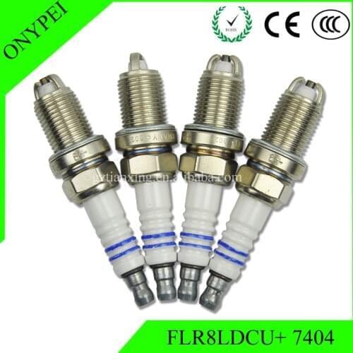 4-6Pcs Spark Plugs FLR8LDCU+ 7404 For Chevy Optra BMW 323Ci 323i E46 E39 Jetta Saab 900 Suzuki Audi 2.5L 2.8L