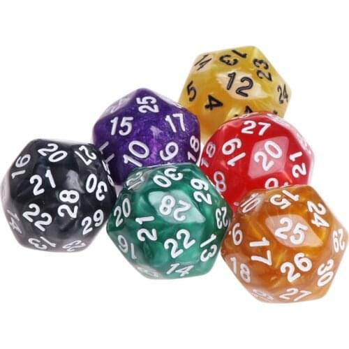 6pcs/Set Acrylic Polyhedral Dice For TRPG Board Game Dungeons And Dragons