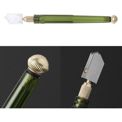 Diamond Tip Antislip Carbide Metal Plastic Handle Oil Feed Glass Cutter Tools 19QB