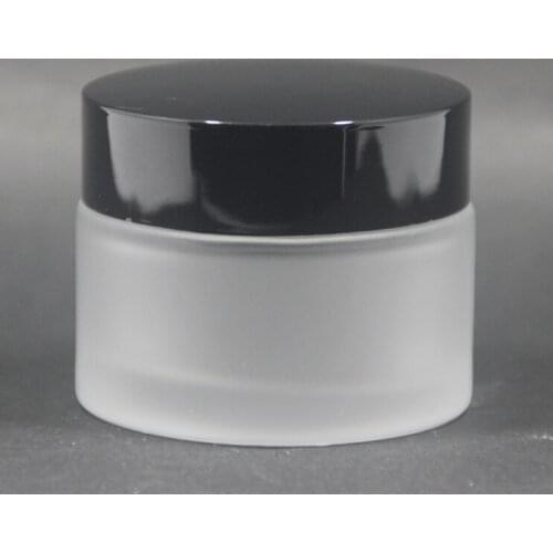 50ml frost cream jars,frosted glass jars, skin care cream bottles, cosmetic containers 100pcs